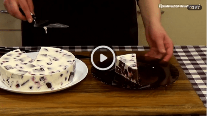 Творожно-вишнёвый торт-суфле - вы запомните этот вкус на всю жизнь!