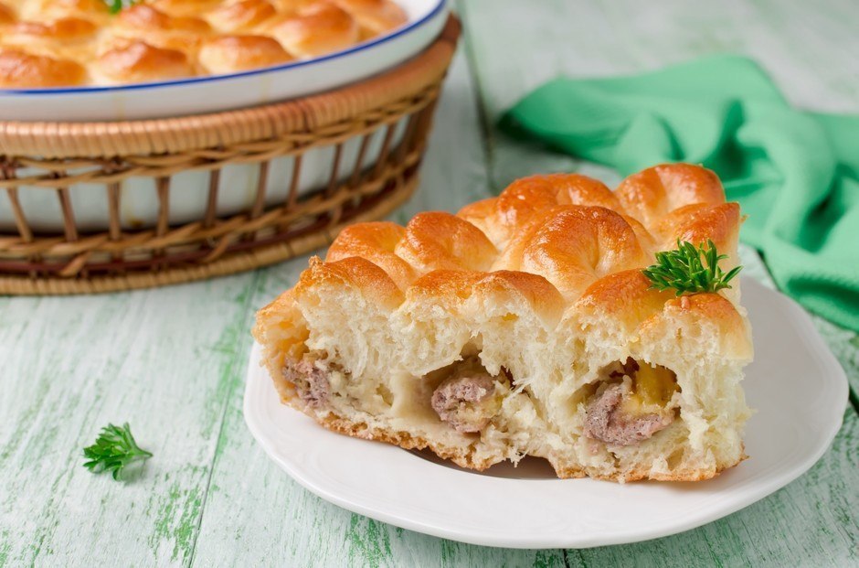 Пирог с мясом Хризантема - вкуснятина нереальная, с которой справиться каждый!