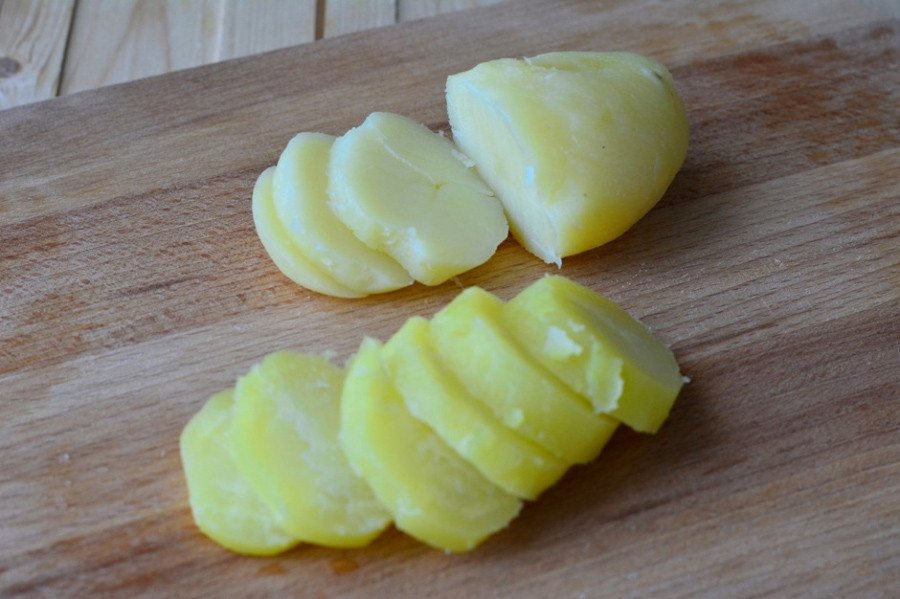 Картофельная запеканка с кабачком