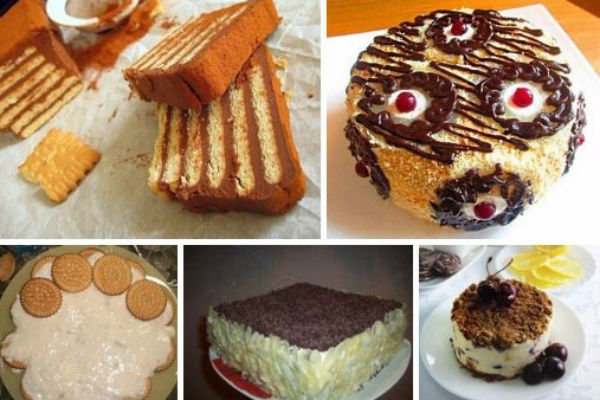Торты из печенья — 5 лучших рецептов на все случаи жизни