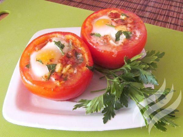 Яичница в помидорах. Рецепт простейшего и вкуснейшего завтрака