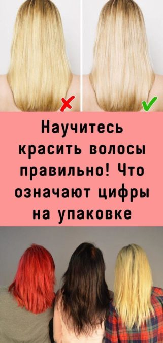 Научитесь красить волосы правильно! Что означают цифры на упаковке