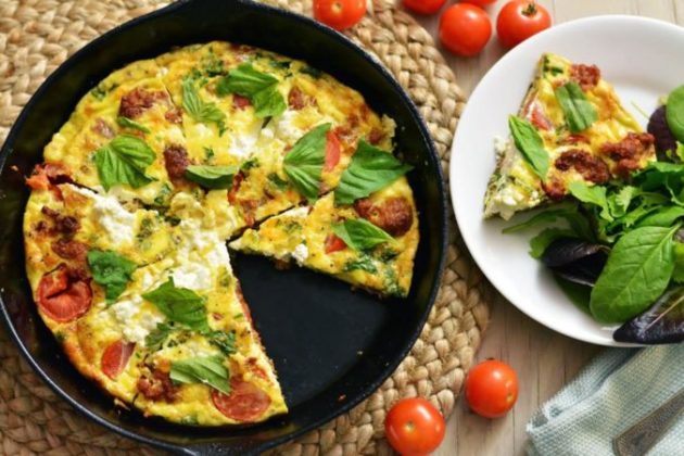 Фриттата — шикарный итальянский завтрак! В 100 раз вкуснее надоевшей яичницы!