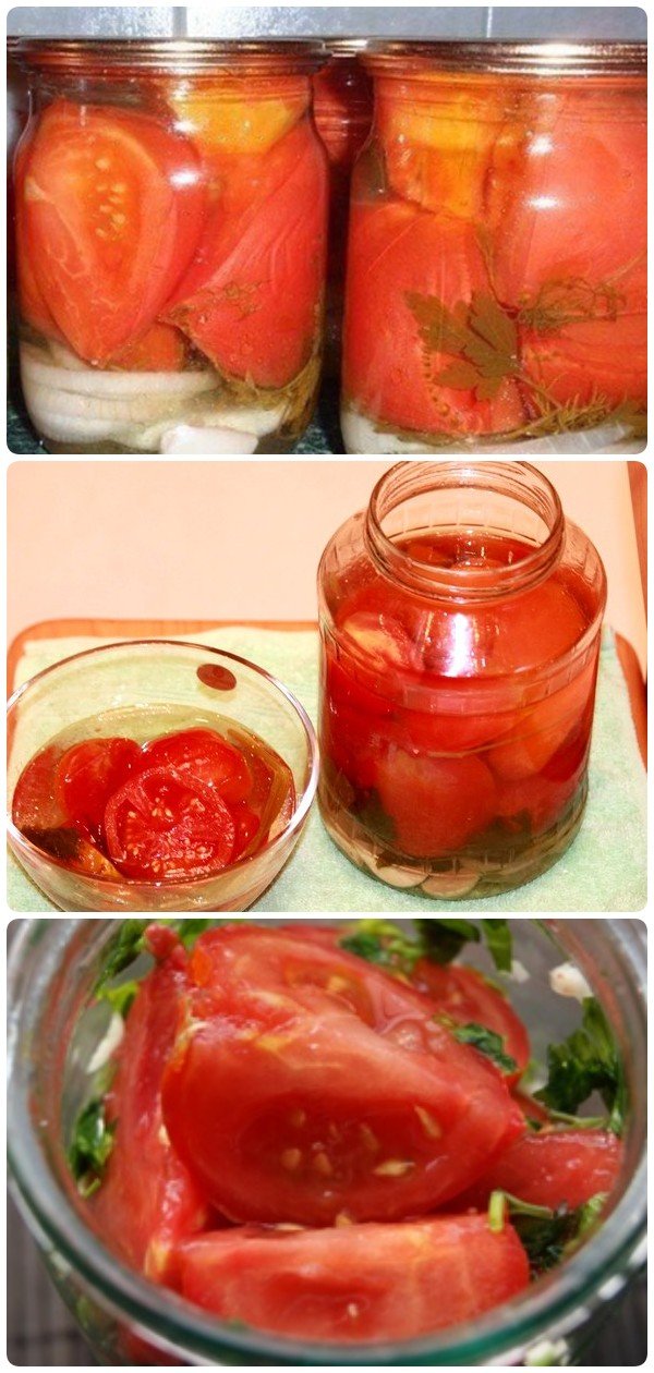 Резаные помидоры с чесноком - необычайно вкусно!