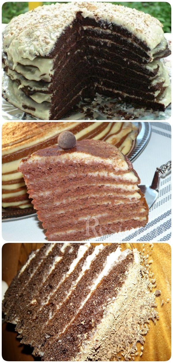 Шоколадный торт на кефире «Ноченька». Это любовь с первого кусочка!
